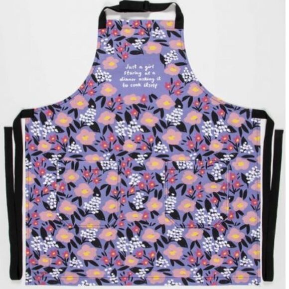 Blue Q Just a Girl Apron One Size NWT IN PACKAGING - Picture 1 of 3